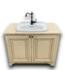 56576 39 X 31 Cream Distressed Bathroom Vanity