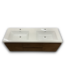 56575 Rosewood Floating Vanity W/acrylic Top 59"