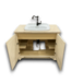 56576 39 X 31 Cream Distressed Bathroom Vanity