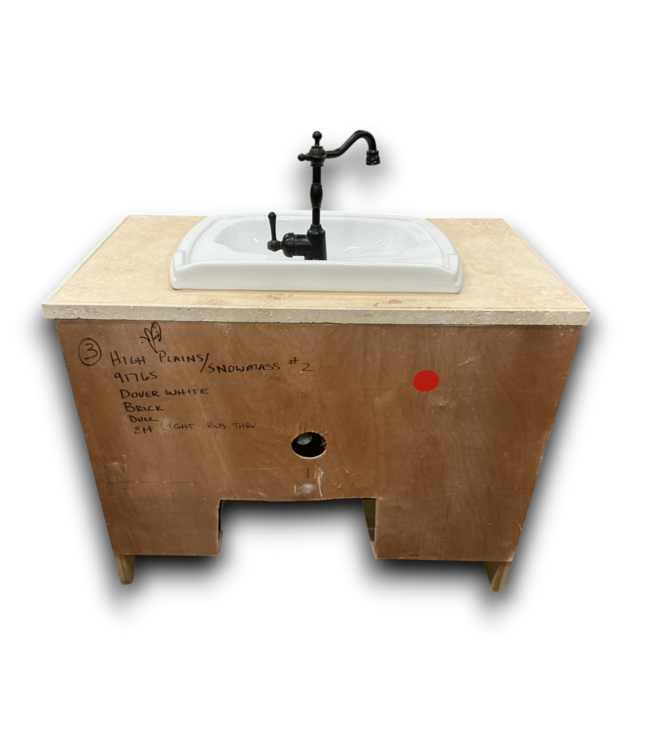56576 39 X 31 Cream Distressed Bathroom Vanity