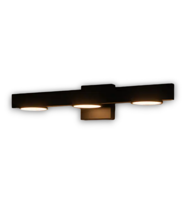 56602 Modern Black 3-light Vanity Light
