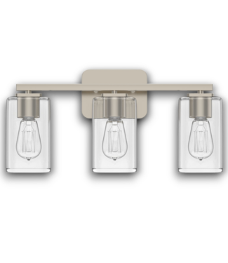 Bud's Warehouse 56604 Brushed Nickel 3-light Vanity Light