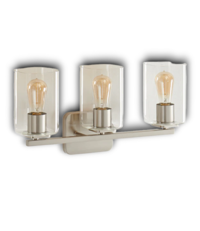 56604 Brushed Nickel 3-light Vanity Light