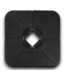 56608 Black Hdpe Plastic Patio Umbrella Base