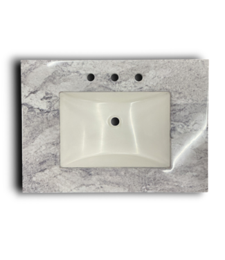 Bud's Warehouse 56627 Silver Pearl Drop-in Sink Top 31"