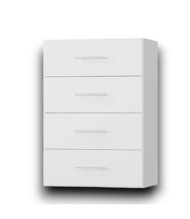 56626 White Modular Customizable Wall Mounted Walk-in Closet System In 2 Boxes