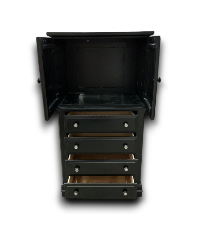 56629 Black Freestanding Dresser 32.25"