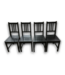 56631 Set Of 4 Black Dining Chairs