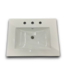 56635 White 24" Floating Bathroom Vanity With Top