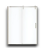 56642 Outback Brushed Nickel Frameless Sliding Shower Door