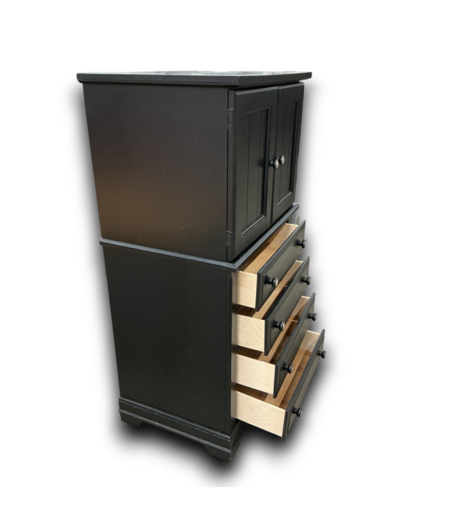 56629 Black Freestanding Dresser 32.25"