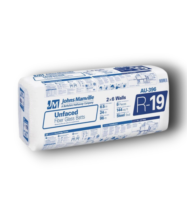 56648 Sound Control R-19 Wall Unfaced Fiberglass Batt Insulation