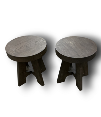Bud's Warehouse 56650 Walnut Side Tables Set Of 2