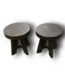 56650 Walnut Side Tables Set Of 2
