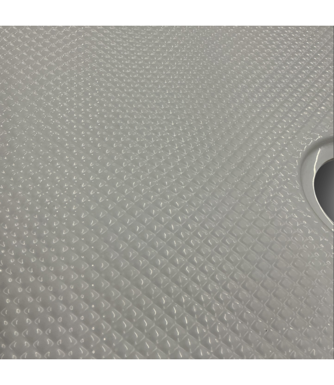 56656 Slimline Center White Rectangle Shower Base