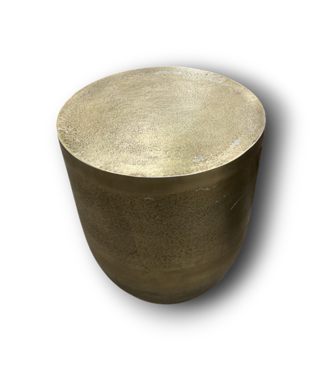 56653 Metal Drum Side Tables Set Of 2