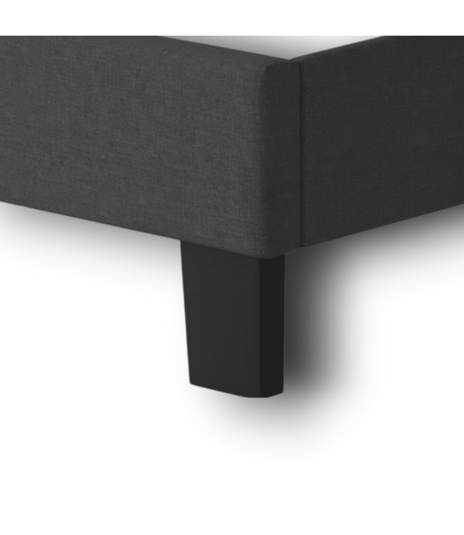 56670 King Size Gray Platform Bed Frame