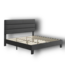 56670 King Size Gray Platform Bed Frame