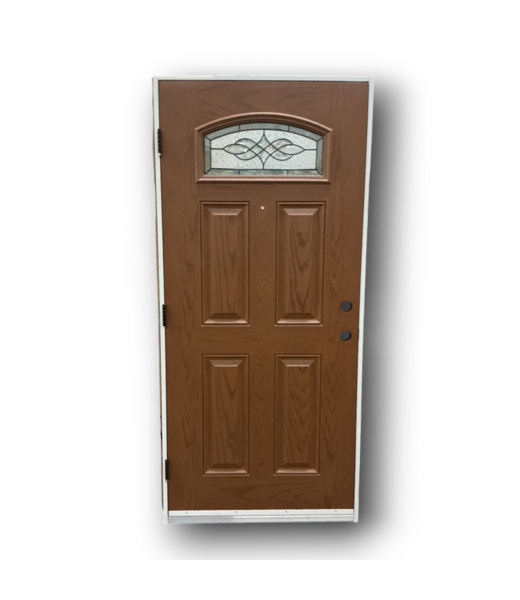 Bud's Warehouse 56675 36 X 80 Prehung Brown Top Light Exterior Door