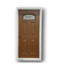 56675 36 X 80 Prehung Brown Top Light Exterior Door
