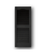 56678 Black Louvered Exterior Shutters (1-pack)