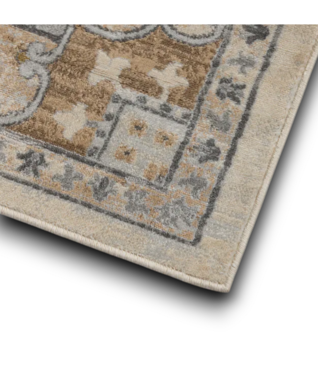 56690 Tess Cream Medallion Rectangle Indoor/outdoor Area Rug