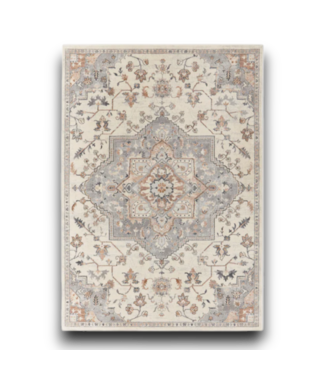Bud's Warehouse 56690 Tess Cream Medallion Rectangle Indoor/outdoor Area Rug