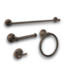 56694 Antique Bathroom Hardware 4 Piece Set Brushed Oil Rubbed Bronze