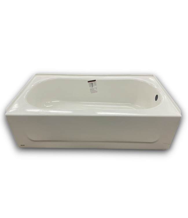 56699 Pro Steel Rectangle Alcove Right Drain Soaking Bathtub