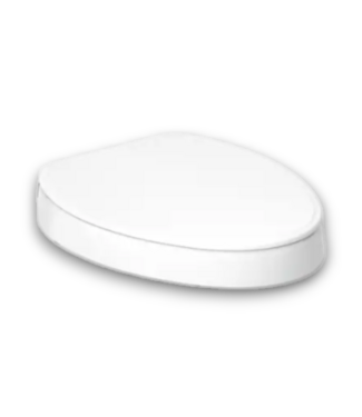 Bud's Warehouse 56703 White Elevated Plastic Soft Close Toilet Seat