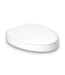 56703 White Elevated Plastic Soft Close Toilet Seat
