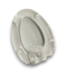 56703 White Elevated Plastic Soft Close Toilet Seat