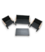 56709 Black Outdoor Furniture - Chairs & Cofee Table