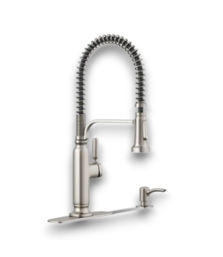 Bud's Warehouse 56715 Ealing Pre-rinse Spring Vibrant Pull-down Kitchen Faucet