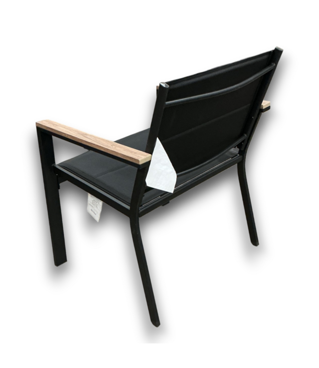 56709 Black Outdoor Furniture - Chairs & Cofee Table