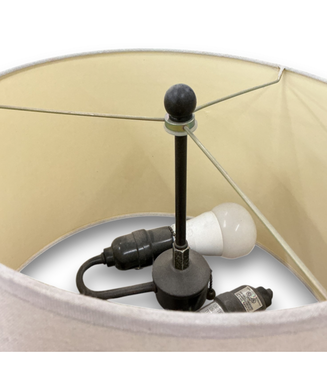 56710 61” Dark Brown Tall Decorative Floor Lamp