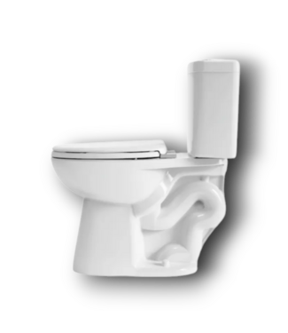 Bud's Warehouse 56716 White Elongated Toilet 2-pc Toilet