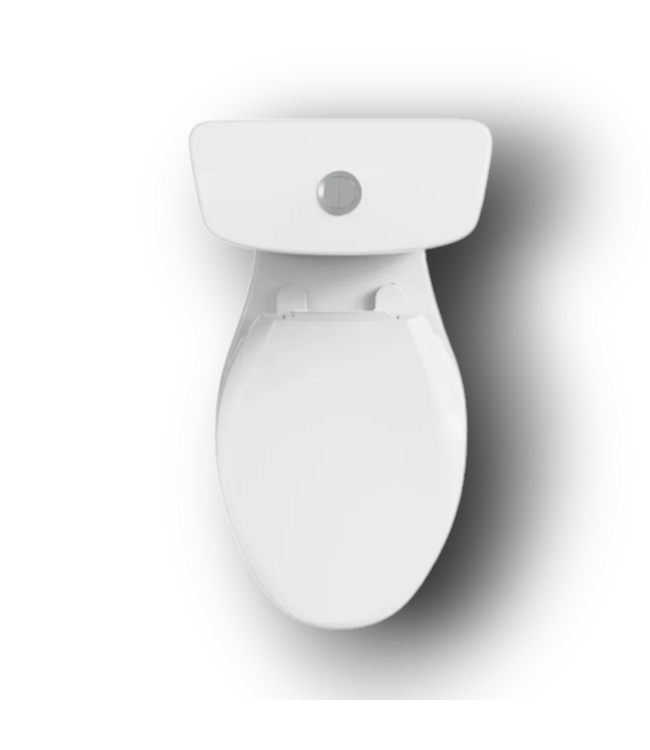 56716 White Elongated Toilet 2-pc Toilet