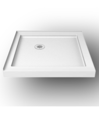Bud's Warehouse 56721 36 X 36 2 Threshold White Shower Pan Base