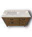 56724 Clear Oak Single Vanity W/stone Top 48"
