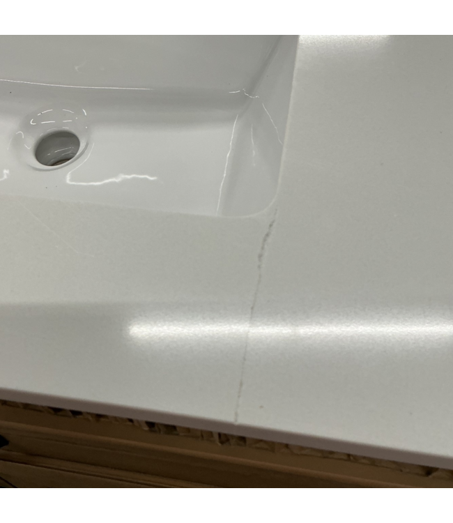 56724 Clear Oak Single Vanity W/stone Top 48"
