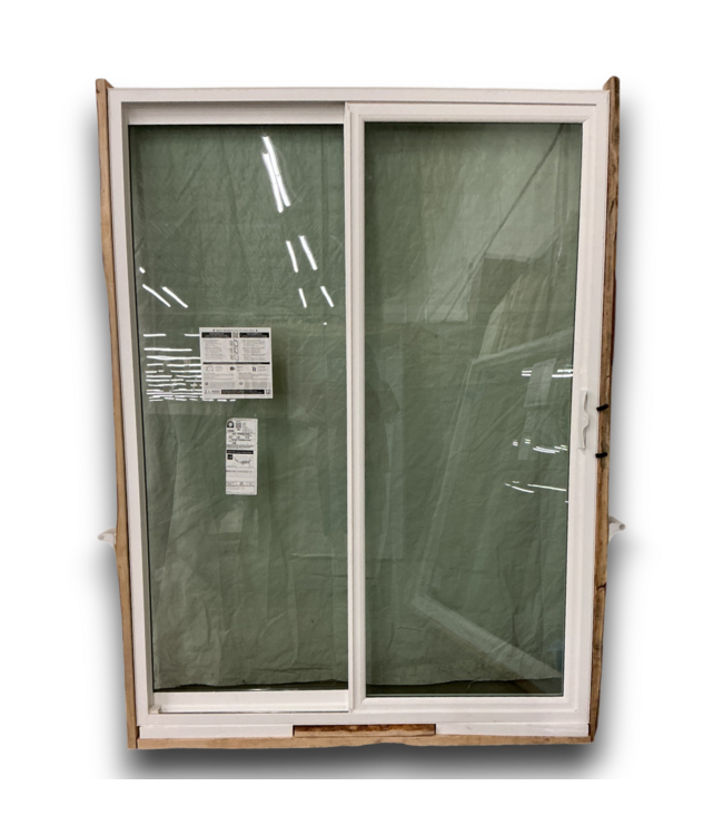 56731 60 X 79  White Vinyl Patio Door With Hardware