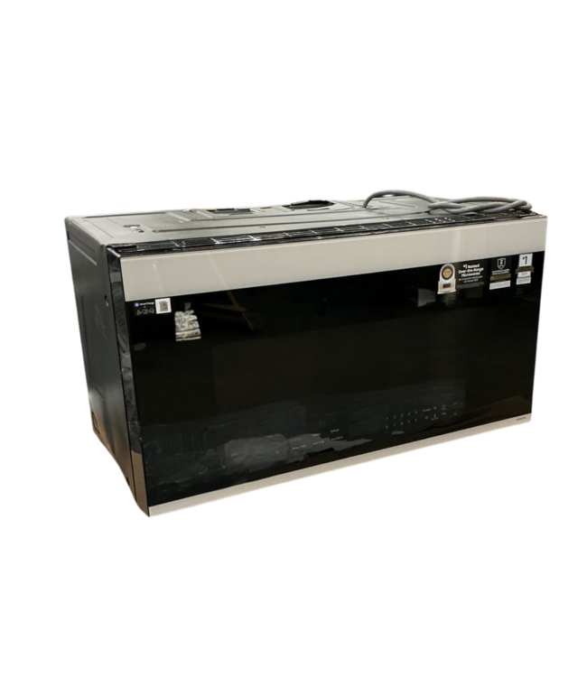 56741 White Glass Over The Range Microwave 2.1 Cu Ft.