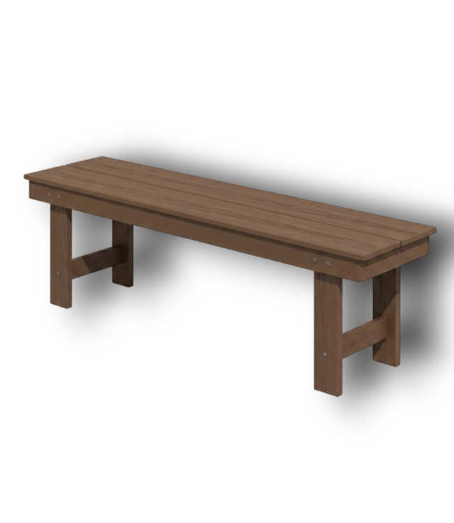56750 Outdoor Brown 6-piece Hdpe Patio Dining Set