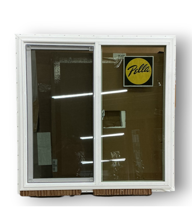 56759 45 X 45 White Vinyl Sliding Window With Screen