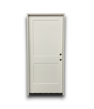 Bud's Warehouse 56747 36 X 80 White 2 Panel Prehung Exterior Door
