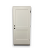 56747 36 X 80 White 2 Panel Prehung Exterior Door