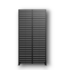 56777 Modern Black Galvanized Steel Dig Privacy