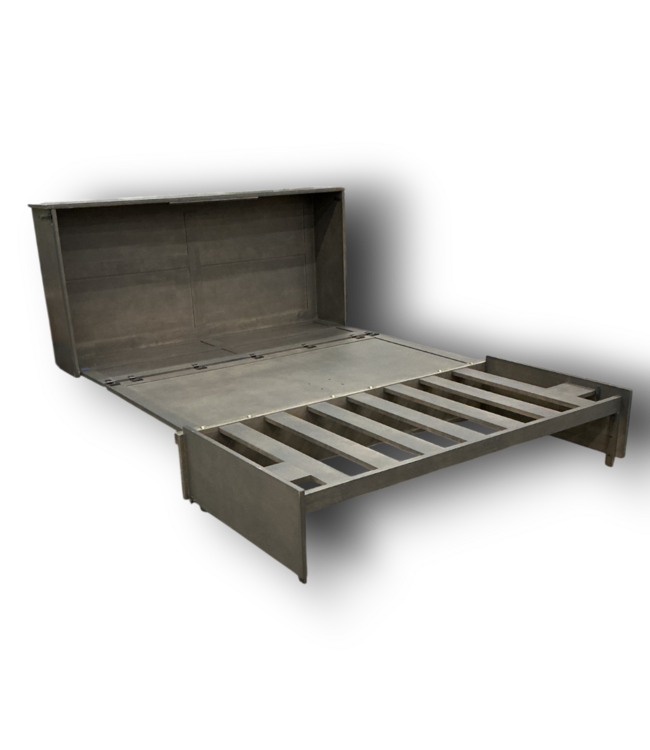 56780 Gray Wooden Queen Murphy Bed