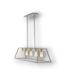 56810 Floyd Iron Adjustable Farmhouse 5-light Gray Hanging Pendant Light
